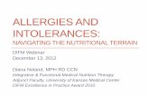 ALLERGIES AND INTOLERANCESintegrativerd.org/wp-content/uploads/NOLAND-Allergies-Seminar-De… · wheat intolerance(S-R), atopy, food allergy in infancy Hi frequency +serum IgG/IgA