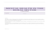 MENTAL HEALTH IN THE RURAL SECTOR › assets › Resource...to rural suicide and mental health problems in the rural sector. The review analysed ^events or ^influences that impact