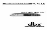 Digital Dynamics Processor DDP… · dbx DDP conforms to the following Product Specifications: Safety: EN 60065 (1993) IEC65 (1985) with Amendments 1, 2, 3 EMC: EN 55013 (1990) EN