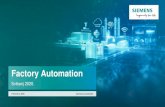 Factory Automation - assets.new.siemens.com8359c726-… · Virtual commissioning of automation solutions Using the TIA and Digital Enterprise Suite to simulate, validate, and optimize