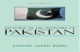Historical Dictionary of Pakistan â€؛ Historical Dictionary of   These include partition,
