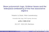 Skew polynomial rings, Gröbner bases and the letterplace ...slc/wpapers/s67vortrag/lascala.pdf · Skew polynomial rings, Grobner bases and the¨ letterplace embedding of the free