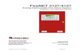 FireNET Install - Hochiki€¦ · FireNET 4127 I & O Manual v2.03UL FireNET 2127/4127 Analog Addressable Fire Alarm System Installation and Operation Manual Hochiki America Corporation