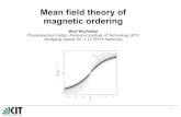 Mean field theory of magnetic orderingmagnetism.eu/esm/2017/slides/wulfhekel-slides2.pdfRecall: magnetic moment in external magnetic field Brilloin function gives average, i.e. mean