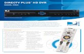 DIRECTV PlUS HD DVR › Manufacturer-Brochure › ...DIRECTV ON DEMAND Enables customers to have free access to thousands of additional titles at any time. Customers can browse through