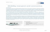Mobility, transport and coronavirus · 2020-05-14 · BRIEFING EPRS | European Parliamentary Research Service Author: Ariane Debyser Members' Research Service PE 651.908 – May 2020