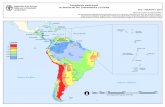 Precipitación media anual en América del Sur ... · Superficie equipada para el riego como porcentaje de la superficie total del país en América del Sur, Centroamérica y el Caribe