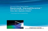 Semrock VersaChrome™ – the First Widely Tunable …...thin-film filter designed to provide a narrow passband (about 2 nm) at 561 nm. Spectra are shown for s- and p-polarizations,