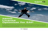 samQ License Optimizer for SAP - VOQUZ › ... › EN › PDFs › ProductSheets › samQ_Bros… · Figure 1: Management reports in the samQ Fiori dashboard Complex requirements