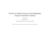 The Rise of Landless Tenancy in Rural Bangladesh: Analysis ... › uploads › events › almanac2018 › TS-1_P-1.pdf · The Rise of Landless Tenancy: Evidence from the 62-Village