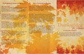 Thanksgiving Guide pages - Amazon S3 › ... › documents › thanksgiving.pdf · Help younger children anticipate giving thanks with this simple, fun game. 1 . Gather the children