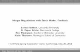 Merger Negotiations with Stock Market Feedbackmba.tuck.dartmouth.edu/bespeneckbo/coauthor/BETT... · Merger Negotiations with Stock Market Feedback Merger Negotiations with Stock