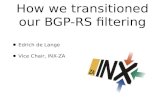 How we transitioned our BGP-RS BGP router identifier 196.223.14.3, local AS number 37474 RIB entries
