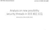 Analysisonnew possibility securitythreadsin IEEE 802 › omniran › dcn › 19 › omniran-19... · [5] Understanding, Preventing, and Defending Against Layer 2 Attacks, Yusuf Bhaiji
