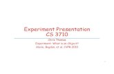 Experiment Presentation CS 3710kovashka/cs3710_sp15/... · Experiment Presentation CS 3710 Chris Thomas Experiment: What is an Object? Alexe, Bogdan, et al. CVPR 2010 1. Preliminaries