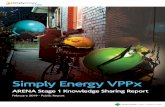 Stage 1 Knowledge Sharing Report · Simply Energy VPPx – Stage 1 Knowledge Sharing Report Introduction | Page 6 1 Introduction 1.1 Background Australia is at the forefront of the