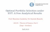 Lec 3 Optimal Portfolio Selection A Few Analytical Results Title: Microsoft PowerPoint - Lec 3 Optimal Portfolio Selection A Few Analytical Results Author: laura Created Date: 1/10/2020
