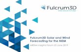 Fulcrum3D Solar and Wind Forecasting for the NEM€¦ · Fulcrum3D CloudCAM Solar Forecasting for the NEM Project Project Partner: Genex Power Clearsky: no cloud detected Note camera