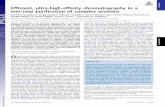 Efficient, ultra-high-affinity chromatography in a one ... Efficient, ultra-high-affinity chromatography