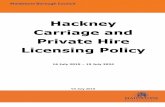 Hackney Carriage and Private Hire Licensing Policy...normal taxi or private hire car requirements. 3. Age of the vehicle The maximum age of vehicles at the date they are first licensed