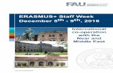 ERASMUS+ Staff Week December 5th - 9th, 2016Dr. Rana Alsoufi Department Islamic-Religious Studies Lecturer Phone: +49-(0) 9131/ 85-26035 rana.alsoufi@fau.de Prof. Dr. Glazse Department
