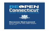 Governor Ned Lamont - portal.ct.gov · Our strategy will rely on a scientifically validated set of public health interventions. Patient assessment, testing, proactive tracing, field