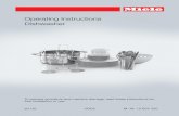 Operating Instructions Dishwasher · Installation, repair, and maintenance work should only be per-formed by a Miele-authorized service technician. Work by unquali-fied persons could