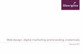 Obergine web design and digital marketing credentialsww1.prweb.com/prfiles/2012/02/03/9165875/Obergine web design a… · Obergine web design, digital marketing and branding credentials