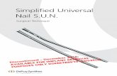 Simplified Universal Nail S.U.N.synthes.vo.llnwd.net/o16/LLNWMB8/INT Mobile/Synthes... · 4 DePuy Synthes Simplified Universal Nail S.U.N. Surgical Technique. Product Description.