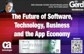 FuturistGerd.com The Future of Software, Technology ... · Big Data & AI Interdependence. Shift towards interdependent Ecosystems. ... Awesomeness. Moto Android wear via Google and