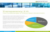 Transparency 2.0 - icma.org...Transparency 2.0 is about bringing the most effective data and engagement strategies to life online. This can be a big job. Fully tested, proven, and