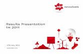 Results Presentation 1H 2011 - EDP Renováveis › sites › edpr › files › edpr1h11presentation.pdf · Results Presentation 1H 2011 27th July, 2011 . 2 Disclaimer This presentation
