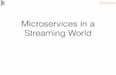 Microservices in a Streaming World€¦ · ReST. Asynchronous and Event-Based Communication. Queues. Point to Point Service A Service B. Load Balancing Instance 2 ... Microservices