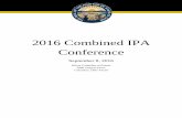 2016 Combined IPA Conferenceohioauditor.gov/trainings/ipa/Final Attendee Packet.pdf7:30 - 8:00 am 8:00 - 8:10 am 8:10 - 8:35 am Caroli 8:35 - 10:15 am 10:15 - 10:25 am 10:25 - 11:15