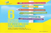 QUALIFYING ACTIVITIES TO BOOST YOUR TAX SAVINGS · 2015-04-11 · Enjoy 400% tax deduction2 on up to $400,000 of your spending in each of the six qualifying activities per YA. This