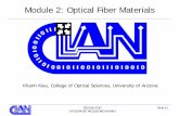 Module 2: Optical Fiber Outlines â€¢ Optical properties â€¢ Thermal properties â€¢ Mechanical properties