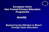 European Union Non Formal Primary Education Programmeeeas.europa.eu/archives/delegations/bangladesh/documents/... · 2016-10-14 · Delivering Quality Education All teachers are trained