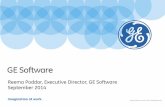 GE Softwaremedia.computer.org/pdfs/Poddar.pdf · 2016-02-05 · - Analytics cloud - Developer cloud • New techniques and advances in analytics, esp. machine learning & statistics