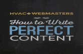 Table of Contents - HVAC Webmasters · 2017-06-27 · While keyword stuffing is no longer accepted by Google and will not win you high rankings, keywords themselves are still important.