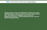 Solutions for Children Previously Affiliated With … › sites › violence...Solutions for Children Previously Affiliated With Extremist Groups: An Evidence Base to Inform Repatriation,