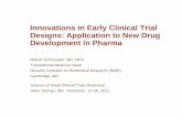 Innovations in Early Clinical Trial Designs: …Innovations in Early Clinical Trial Designs: Application to New Drug Development in Pharma Robert Schmouder, MD, MPH Translational Medicine