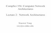 CompSci 356: Computer Network Architectures …...The counter argument •Modularity argument: –It is tempting to implement functions at lower layers so that higher level applications