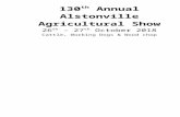 alstonvilleshow.netalstonvilleshow.net/.../2018/10/Cattle-2018-LAST.docx · Web view5.No exhibitor or other person than the Stewards will be allowed in the section of the ground or
