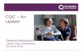 CQC An Update - Care Management Matters New legislation to allow CQC to regulate systems and hold them