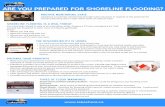 ARE YOU PREPARED FOR SHORELINE FLOODING?€¦ · are you prepared for shoreline flooding? routine monitoring state 1p À ¯¼ ; À;¼¯ÊÆ ª £Ú;©¯ª Æ¯¼ ª ;Æ ; ;ÔpÆ ¼;À