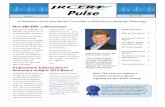 Pulse - JRCERT...Pulse Volume 1 May 19, 2015 Leslie Winter, M.S., R.T.(R) Chief Executive Officer New JRCERT e-Newsletter Greetings from the JRCERT and welcome to the premier issue