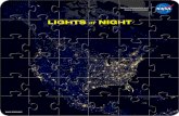 LIGHTS at NIGHT - Earth Observing System · 2017-01-26 · flares, auroras, and reflected moonlight. The VIIRS instrument orbits Earth, acquiring one swath, or area, of data at a