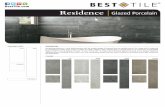 BestTile.com Residence Glazed Porcelain · Introducing Residence, a color-body porcelain with the modern design of textured linen on washed cement. The unique look is enhanced by