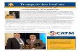 Spring 2019 CATM Newsletter · CATM is a UTC funded by the U.S. Department of Transportation in 2016 under the FAST ... including wireless communications, mapping, positioning and