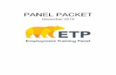 PANEL PACKET - tracking.etp.ca.gov Panel Packet - 2… · The Cheesecake Factory Bakery, Incorporated-----12 UFP Thornton, LLC -----13 Valley Roofers Joint Apprenticeship Training